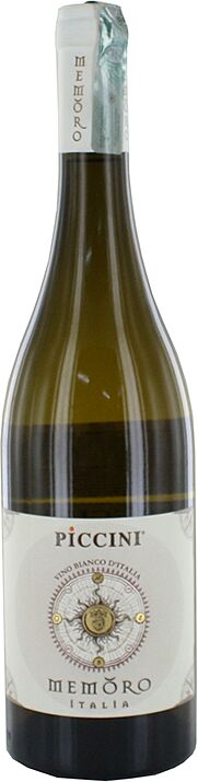 Սպիտակ անապակ գինի «Piccini Memoro Italia»  0.75լ