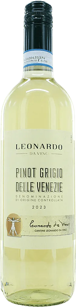 White wine "Leonardo Da Vinci Pinot Grigio Delle Venezie" 750ml
