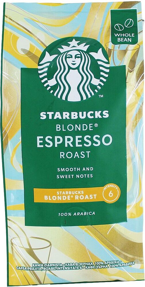 Кофе в зернах "Starbucks Blonde Espresso" 200г 