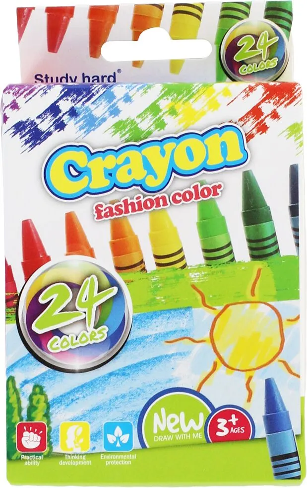 Colour oil pastels "Crayon" 24 pcs
