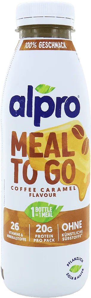 Ըմպելիք սոյայի և վարսակի «Alpro Meal To Go Coffee Caramel» 500մլ