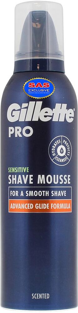 Shaving mousse "Gillette Pro Sensitive" 240ml