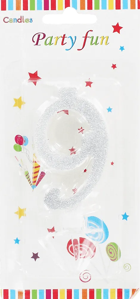 Birthday candle "Party Fun" N9
