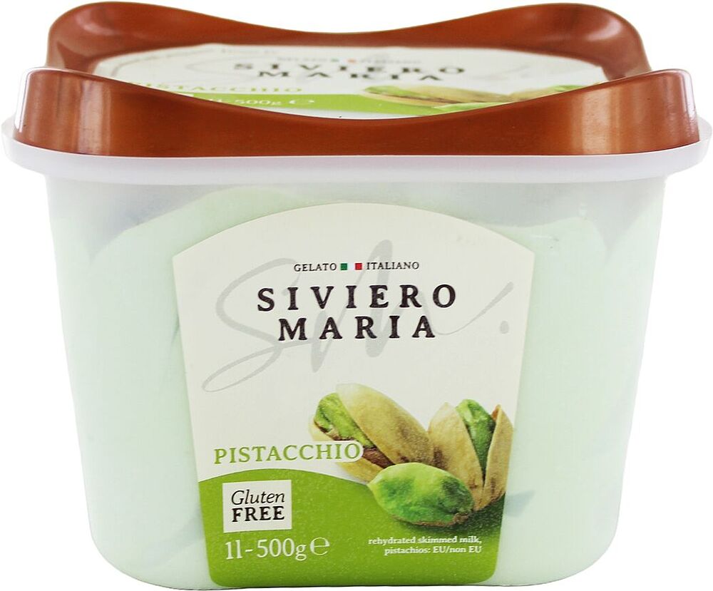 Мороженое фисташковое "Siviero Maria Pistacchio" 500г 