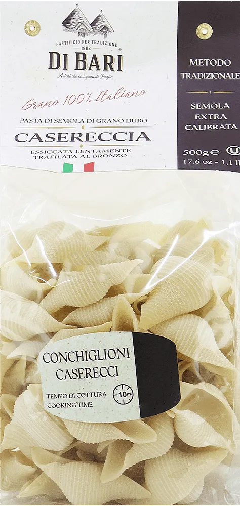 Pasta "Di Bari Ortolana Conchiglioni Caserecci" 500g
