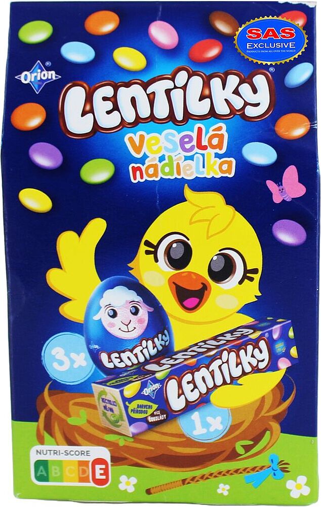 Шоколадные конфеты "Orion Lentilky" 80г
