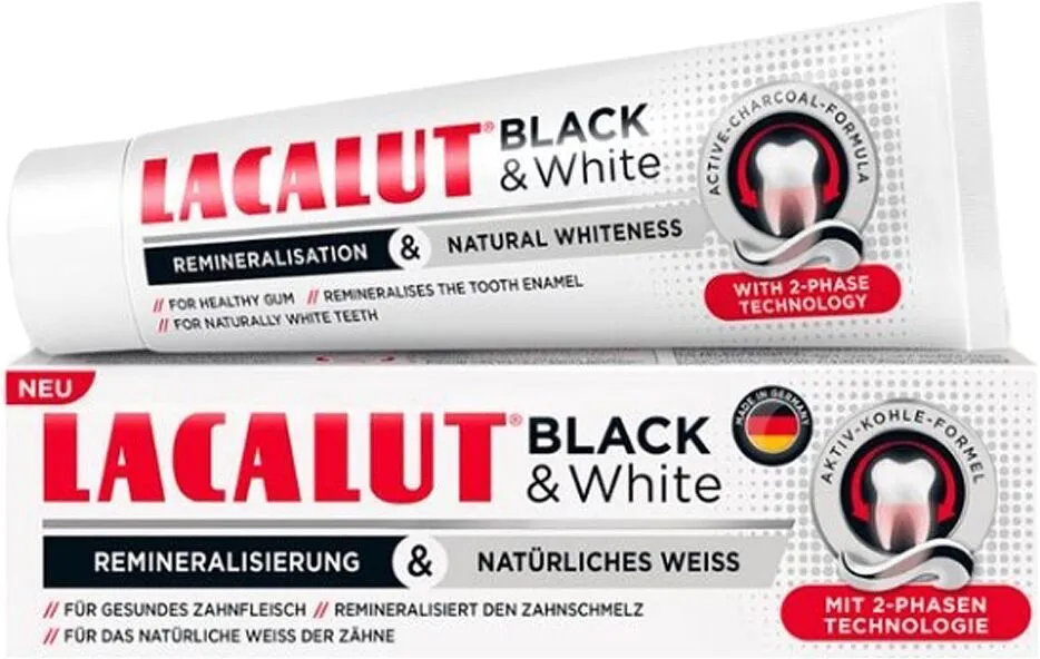 Toothpaste "Lacalut Black & White" 75ml
