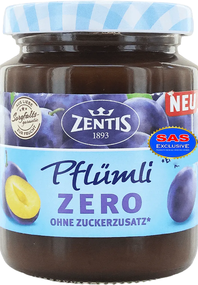 Ջեմ սալորի «Zentis Pflumli Zero» 175գ