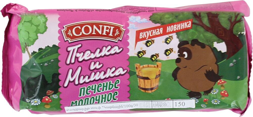 Milk cookies "Confi Pchelka i Mishka" 100g
