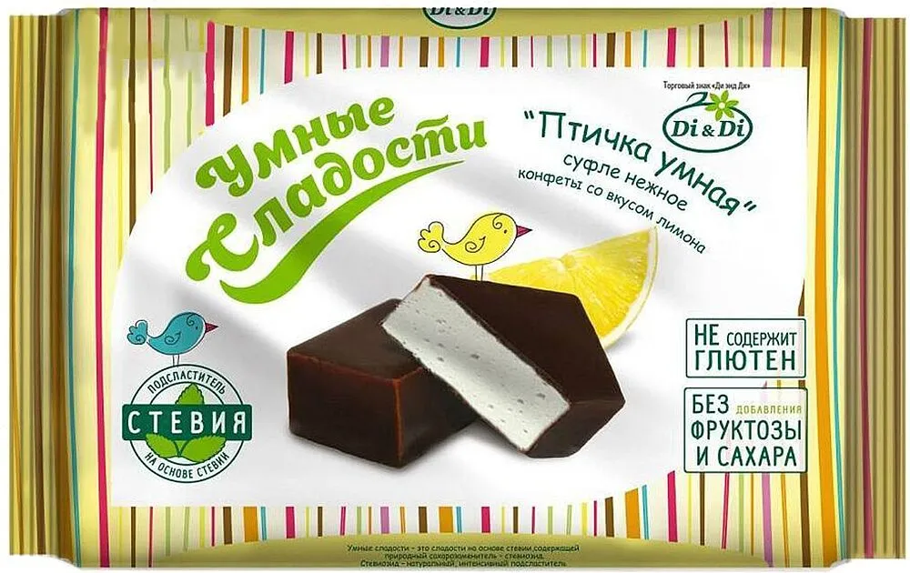 Chocolate candies "Di & Di Umniye Sladosti Ptichka Umnaya" 215g