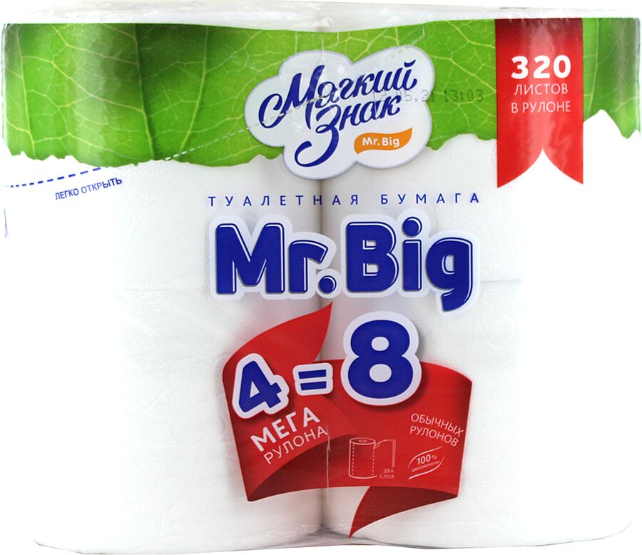 Զուգարանի թուղթ «Мягкий знак Mr. Big» 4 հատ