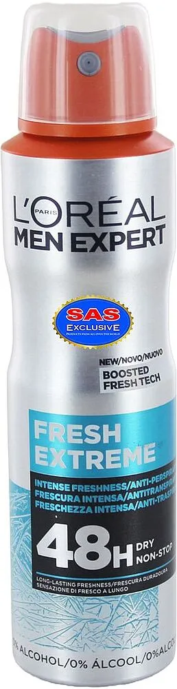 Deodorant spray "L'oreal Men Expert Fresh Extreme" 150ml