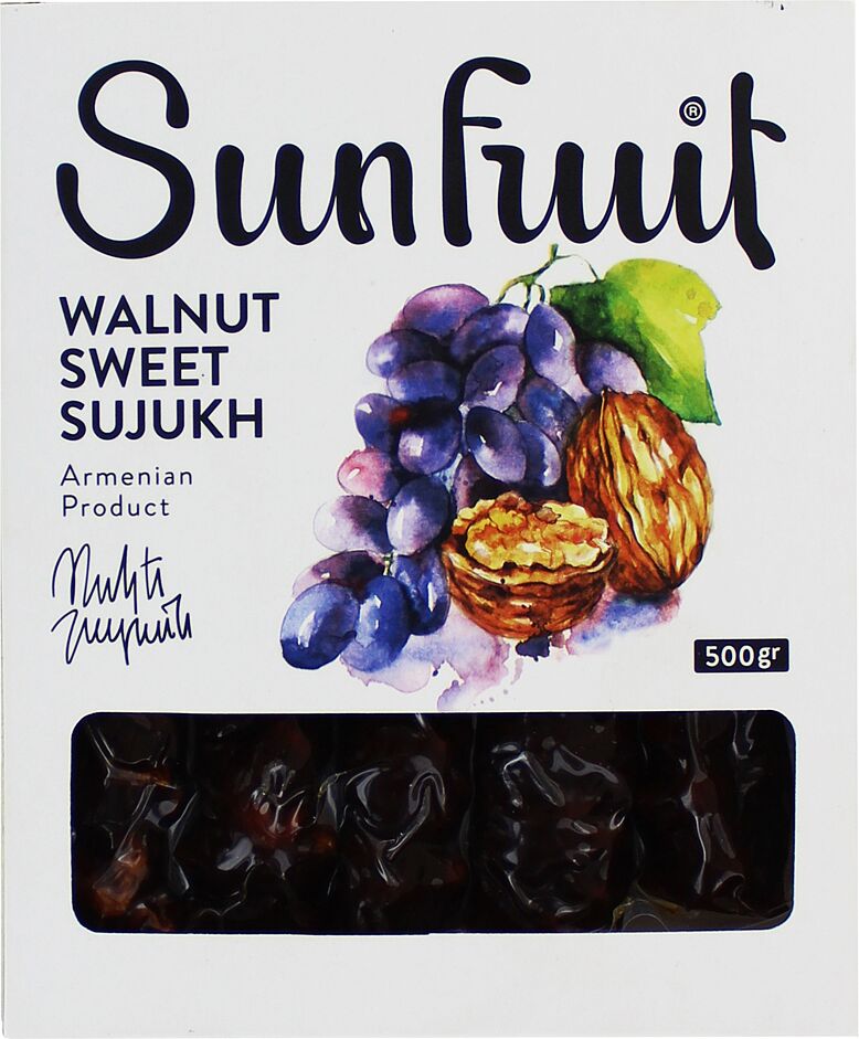 Sweet sudjuk with walnut "Sunfruit" 500g
