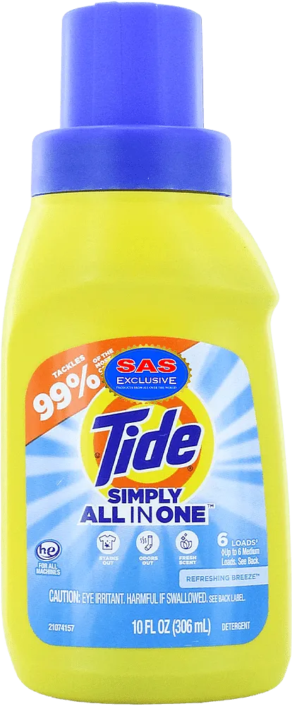 Universal washing gel "Tide Simply All In One" 306ml
