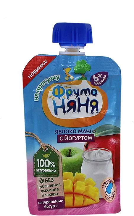 Apple and mango puree "Фруто Няня" 90g