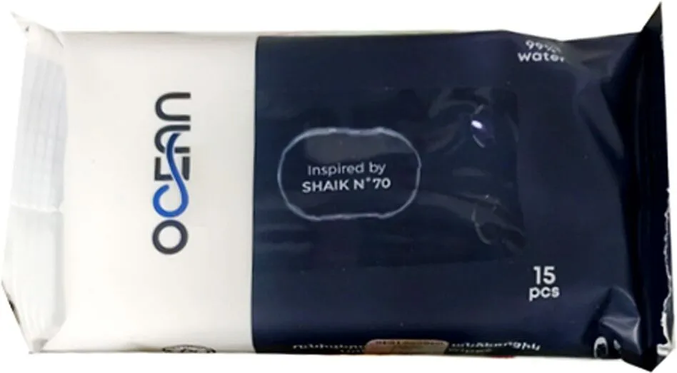 Wet wipes "Ocean Bleu De Chanel" 15 pcs
