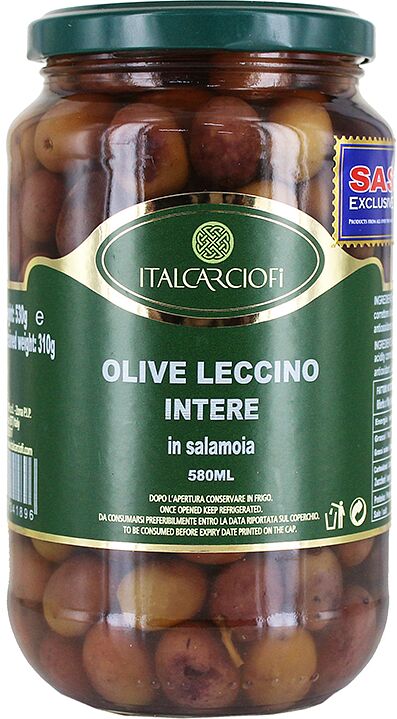 Оливки с косточкой "Italcarciofi Nostraline" 530г