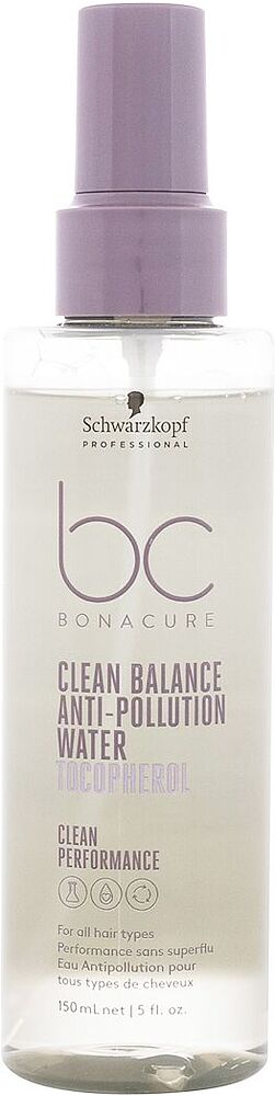 Մազերի սփրեյ «Schwarzkopf Clean Balance Anti-Pollution» 150մլ