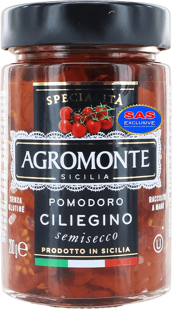 Dried tomatoes in oil "Agromonte Pomodoro Ciliegino" 200g
