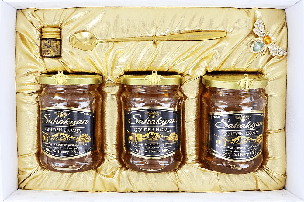 Organic honey "Sahakyan Golden Honey Luxury Edition Organic" 960g
