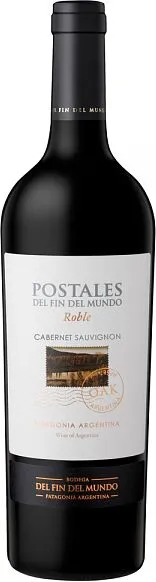 Red wine "Postales Del Fin Del Mundo Roble Cabernet Sauvignon 2015" 0.75l
