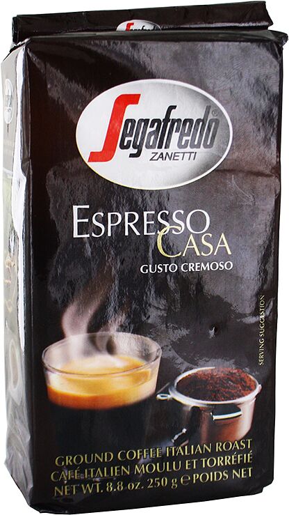 Кофе эспрессо "Segafredo Zanetti Espresso Casa  Gusto Cremoso" 250г