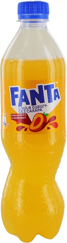 Освежающий газированный напиток Манго "Fanta" 0.5л 