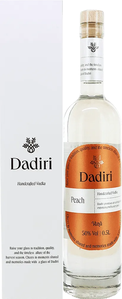 Peach vodka "Dadiri" 0.5l
