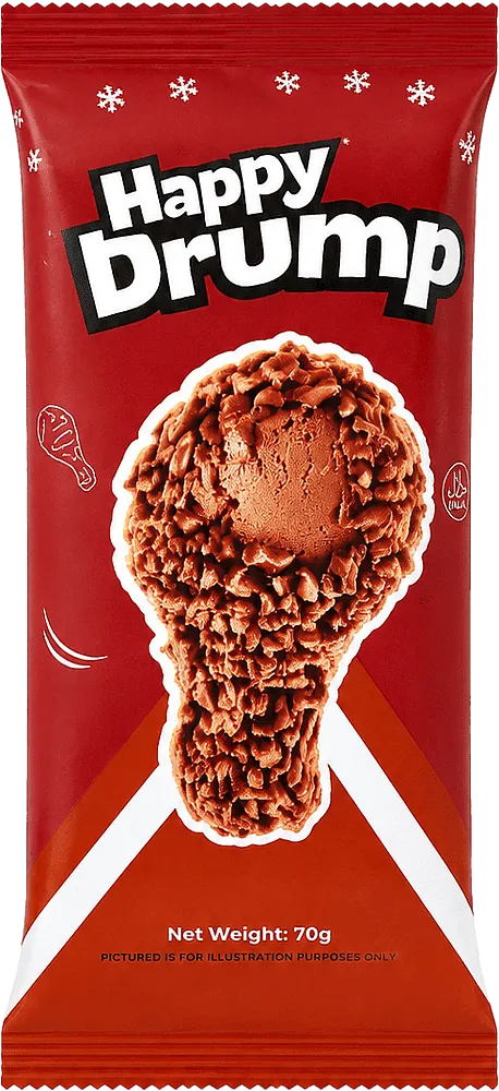 Chocolate ice-cream "Happy Drump Chicken Leg" 70g
