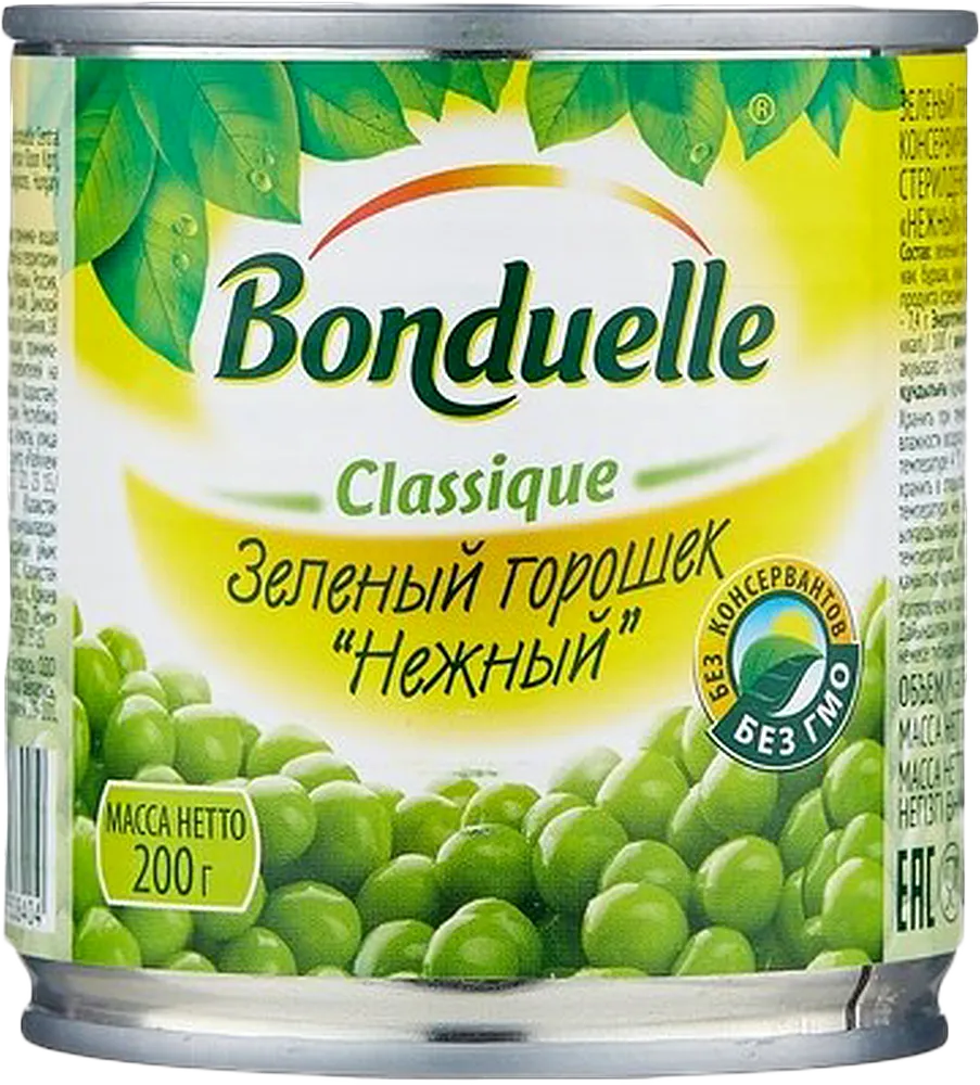 Зеленый горох "Bonduelle Delicate" 200г 