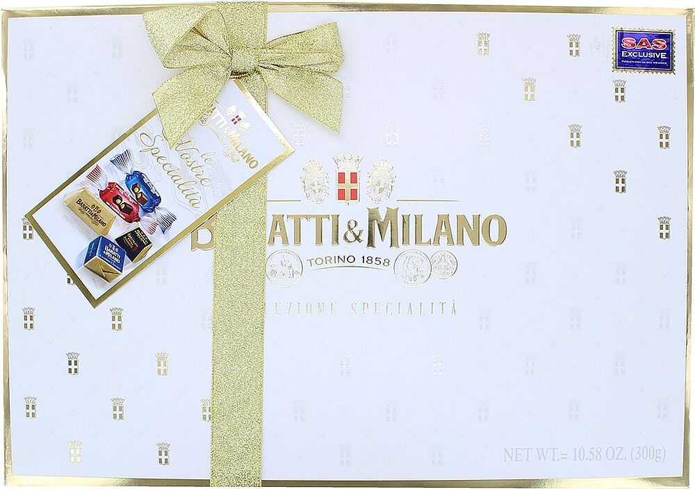 Շոկոլադե կոնֆետների հավաքածու «Baratti & Milano Torino Selezione Specialita» 300գ


