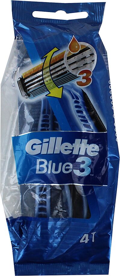 Станок для бритья "Gillette Blue 3" 4шт.