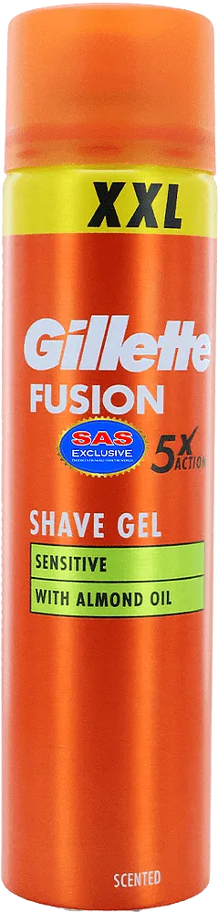 Shaving gel "Gillette Fusion 5xAction" 240ml
