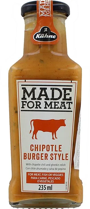 Chilli and cucumber sauce "Kuhne Chipotle Burger Style" 235ml