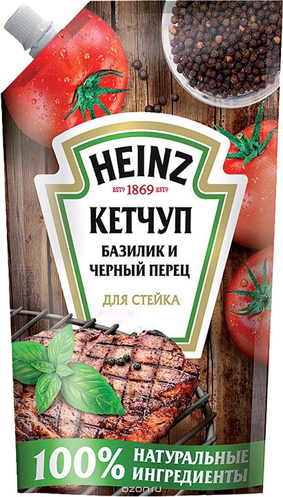 Кетчуп с базиликом и перцем "Heinz" 350г