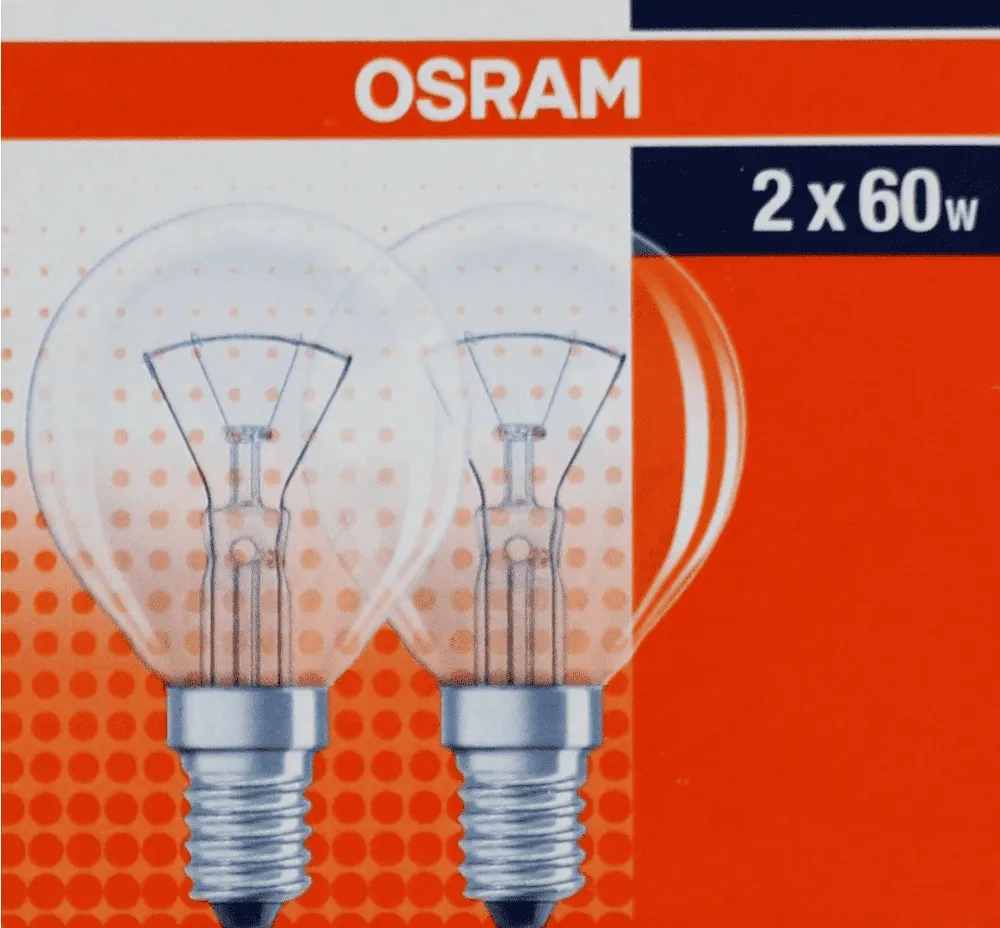 Лампа прозрачная "Osram Classic 60W" 2 шт