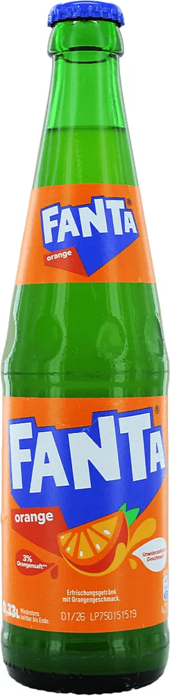 Զովացուցիչ գազավորված ըմպելիք նարնջի «Fanta» 0.33լ