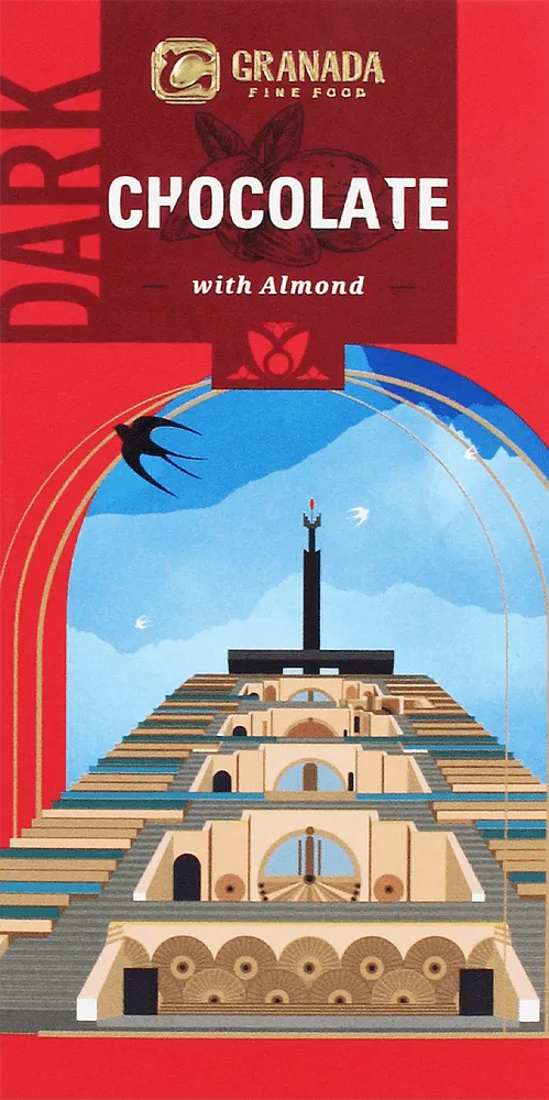 Chocolate bar with almonds "Granada" 75g±3%