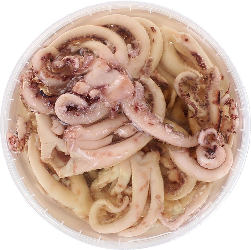 Squid tentacles in oil 