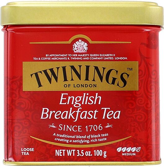 Թեյ սև «Twinings English Breakfast» 100գ
