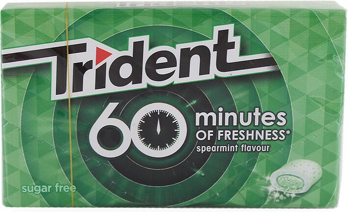 Chewing gum "Trident 60 Minutes" 20g Mint