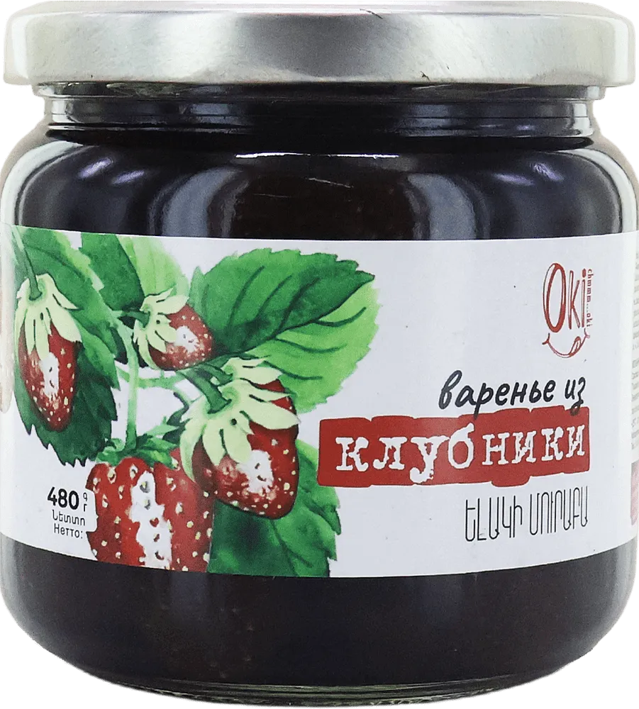 Варенье клубничное "OkiChmoki" 480г
