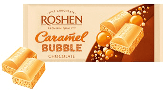 Շոկոլադե սալիկ կարամելի «Roshen Bubble» 80գ