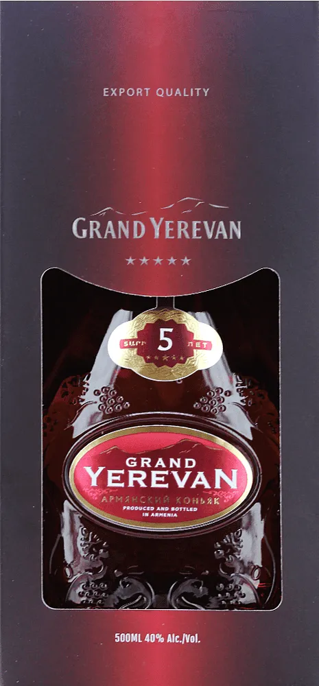 Cognac "Grand Yerevan 5*" 0.5l
