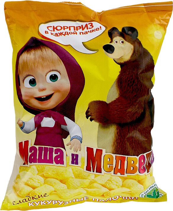 Corn crisps "Маша и Медведь" 75g 
