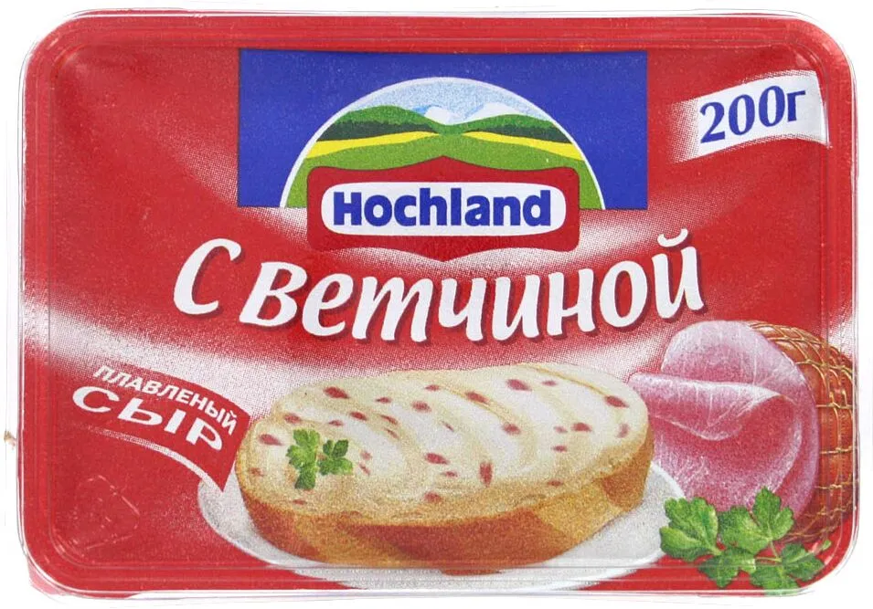 Processed cheese with ham "Hochland" 200g