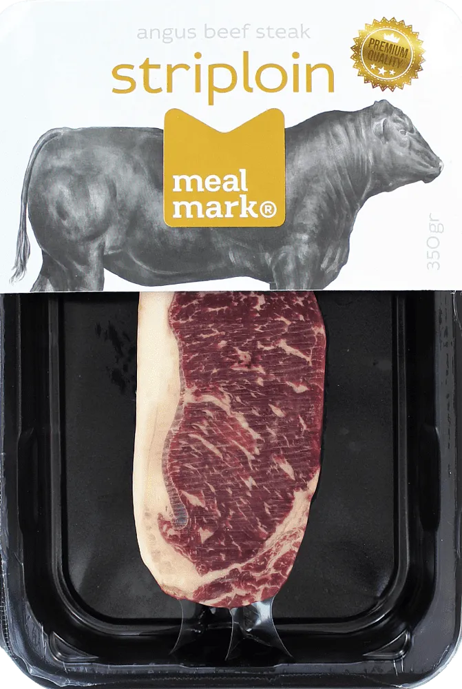 Angus beef steak "Meal Mark Striploin Premium"
