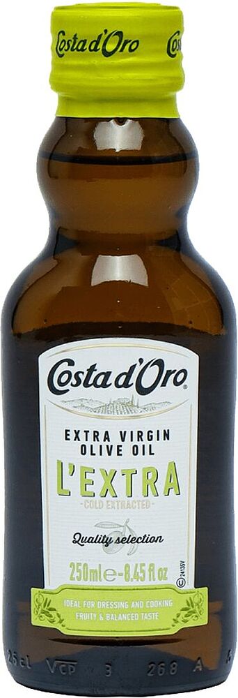 Масло оливковое "Costa d'Oro Extra Virgin" 250мл

