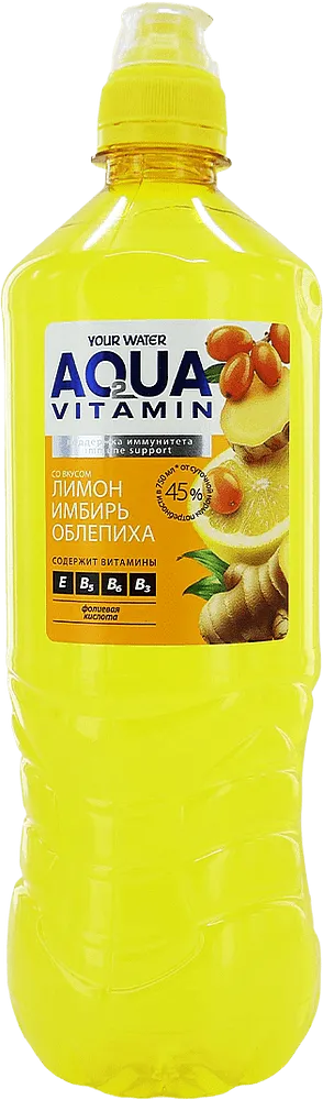 Lemon, ginger & sea buckthorn flavored non-alcoholic drink "Aqua Vitamin" 0.75l
