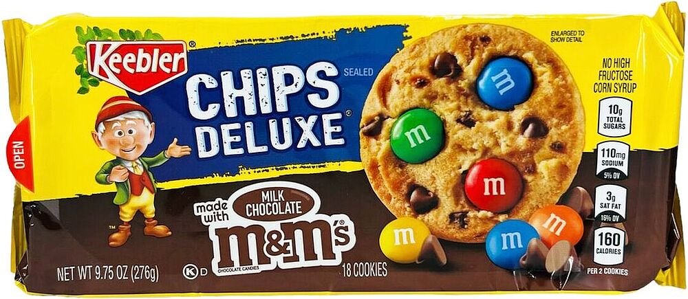 Печенье с шоколадом и драже "Keebler M&M's" 276г 